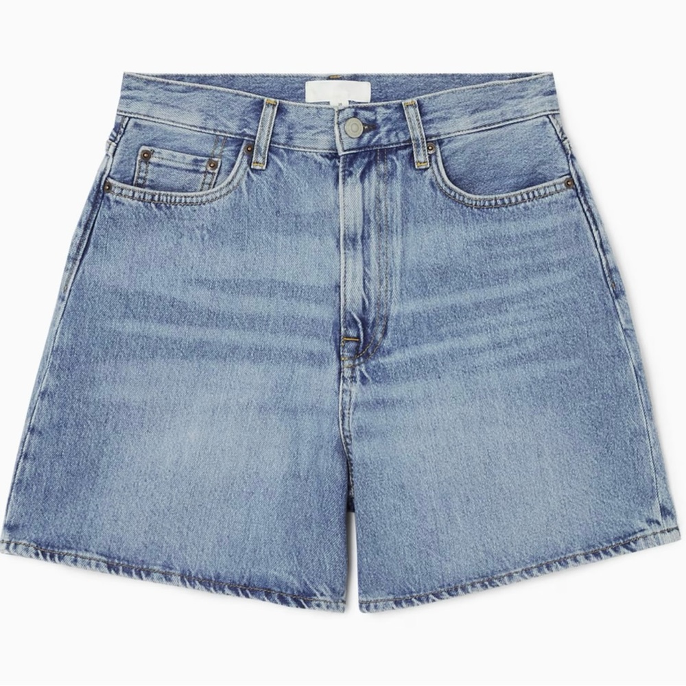COS High-Rise Denim Shorts